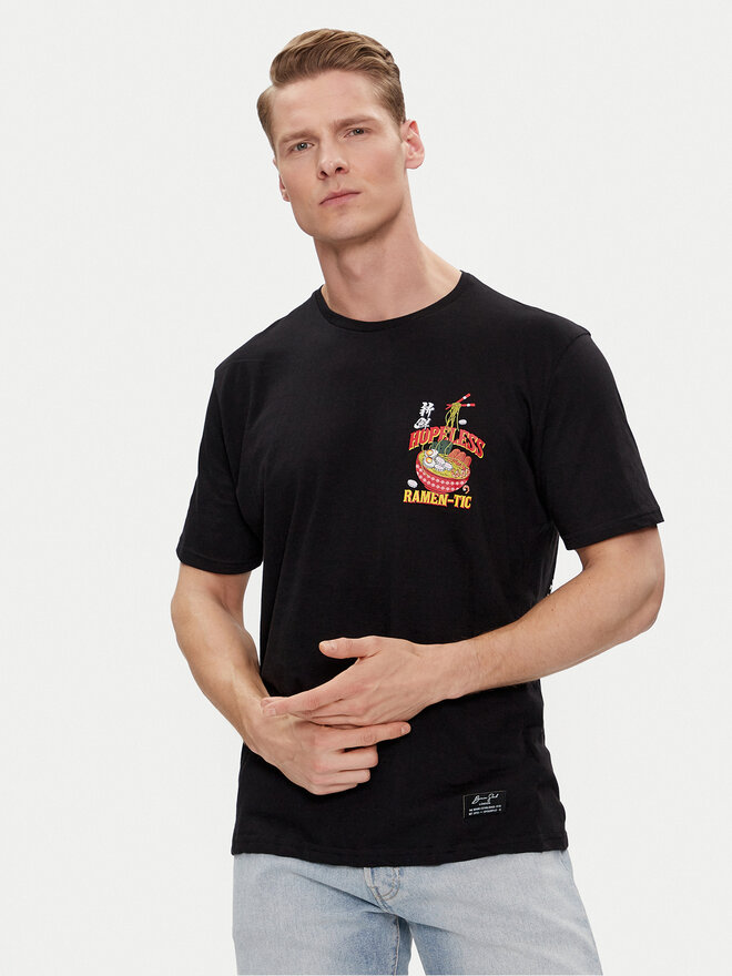Brave Soul Brave Soul T-Shirt MTS-149TAKEAWAY Schwarz Straight Fit