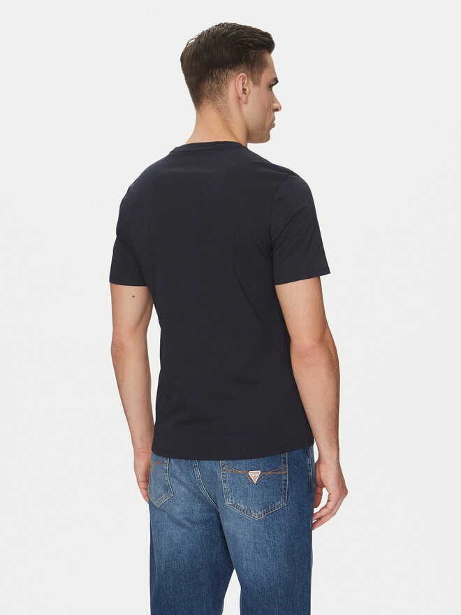Guess Jeans Guess Jeans Marškinėliai M5GI23 K8HM0 Tamsiai mėlyna Slim Fit