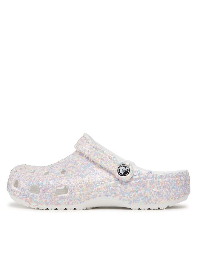 Crocs Шльопанці Crocs Crocs Classic Glitter Clog 205942 Білий