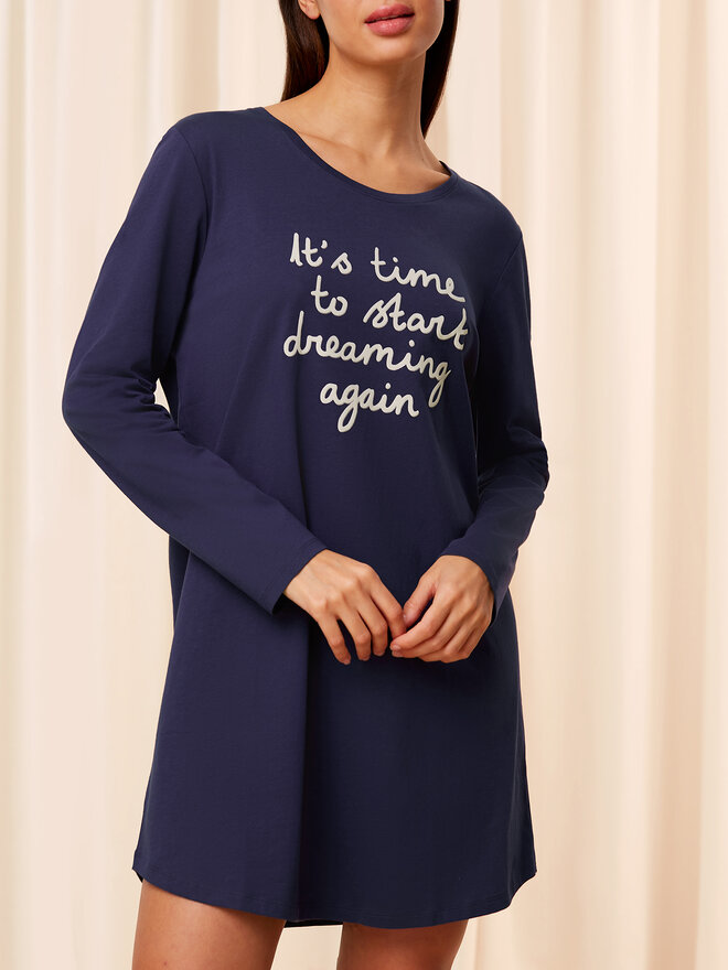 Triumph Triumph Naktiniai marškiniai Nightdresses NDK 03 LSL X 10216556 Tamsiai mėlyna