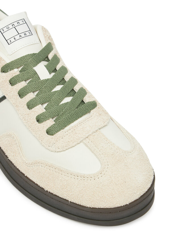 Tommy Jeans Sneakers Tommy Jeans The Greenwich Leather EM0EM01587 Alb