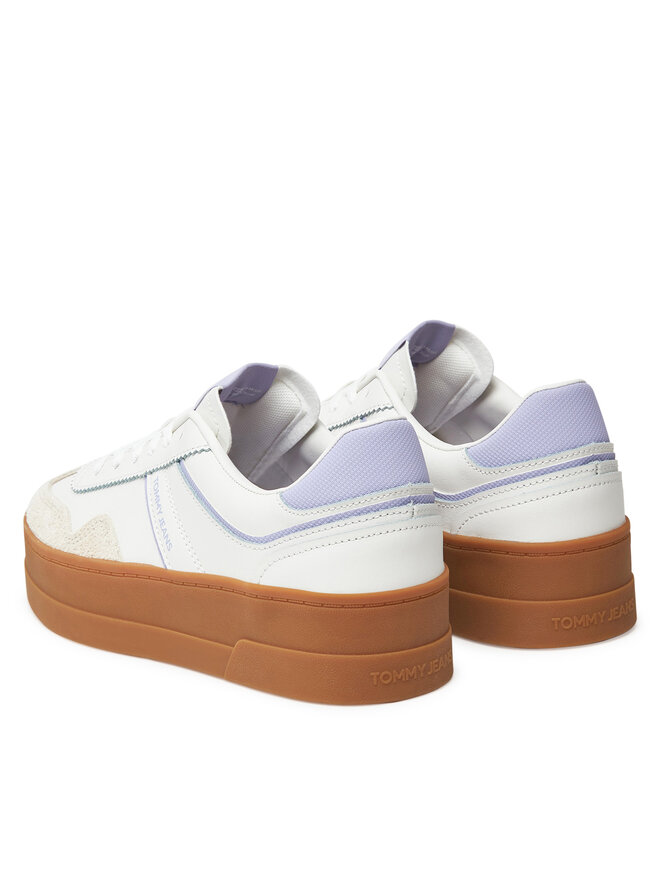 Tommy Jeans Sneakersy Tommy Jeans The Greenwich Flatform EN0EN02807 Écru
