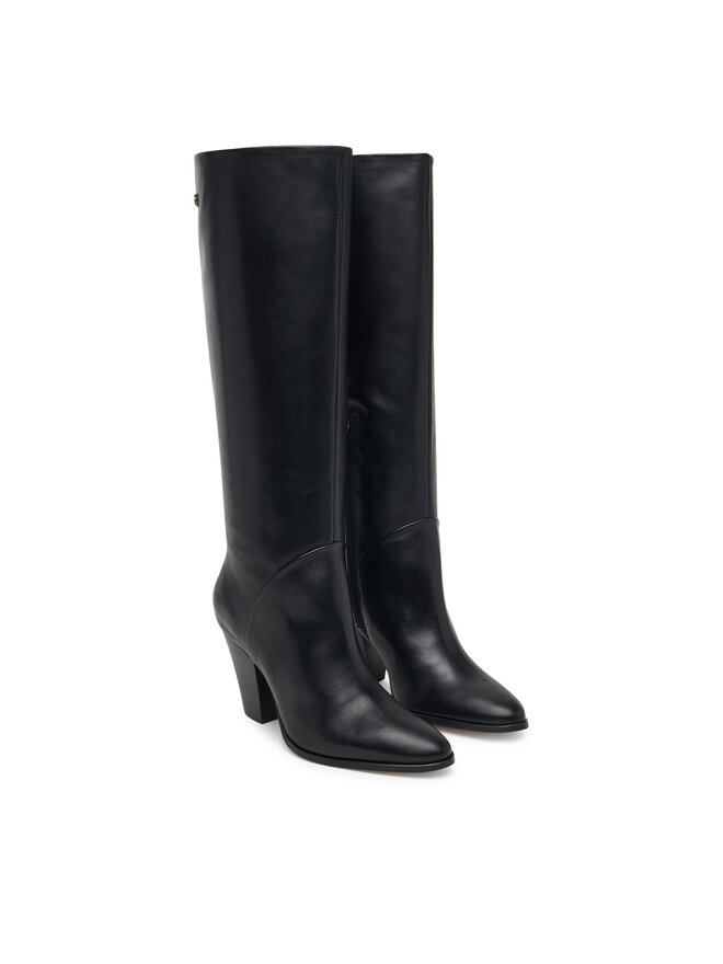 Tommy Hilfiger Stiefel Tommy Hilfiger Clean Tubular Knee Boot FW0FW09584 Schwarz