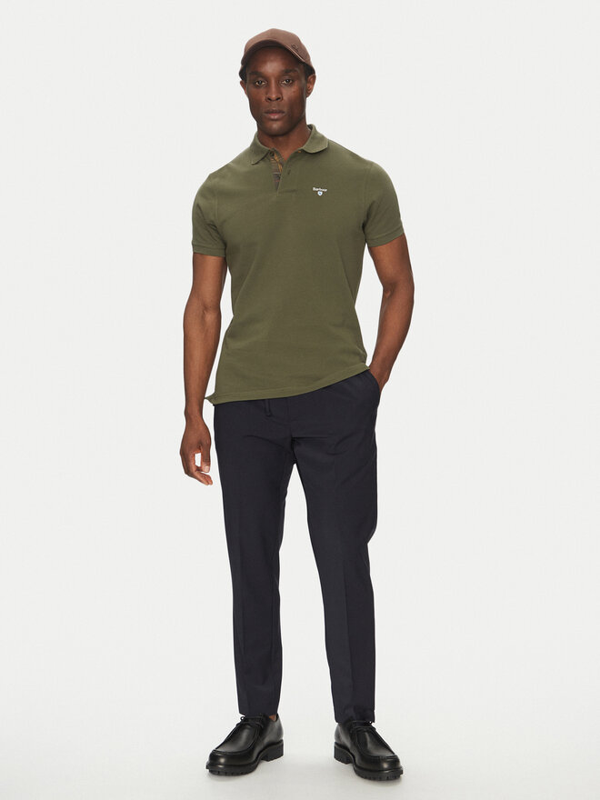 Barbour Barbour Poloshirt Tartan MML0012OL51 Khakifarben Regular Fit