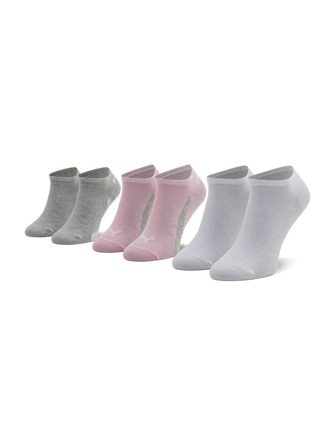 Lot de 3 paires de chaussettes basses femme Puma 907951 04 Rose chaussures
