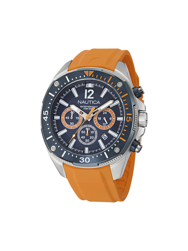 Nautica Ročna ura Nautica Sporty SET NAPBSS504 Srebrna