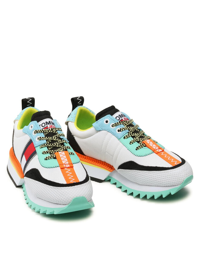 Tommy Jeans Сникърси Tommy Jeans Fashion Tommy Jeans Runner EN0EN01196 Бял