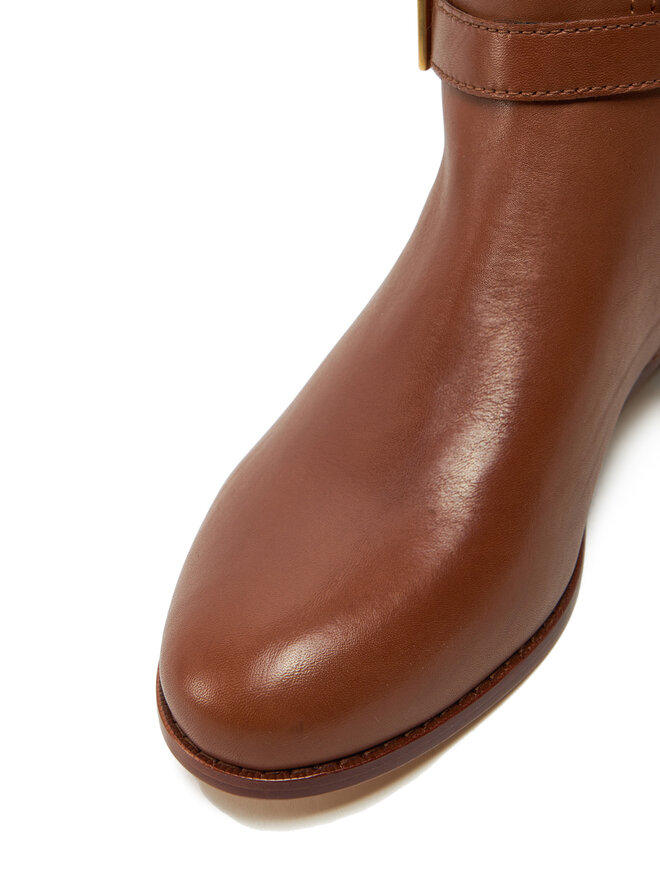 LAUREN RALPH LAUREN Kozačky ve vojenském stylu Lauren Ralph Lauren 802937804002 Hnědá