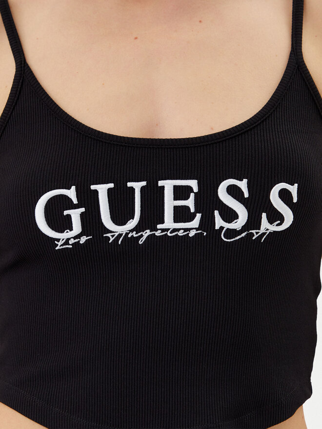 Guess Guess Τοπ V5GP16 K8RT2 Μαύρο Regular Fit