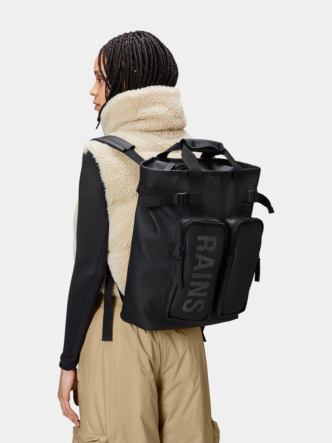 Rains Zaino Rains Texel Tote Backpack W3 14240 Nero