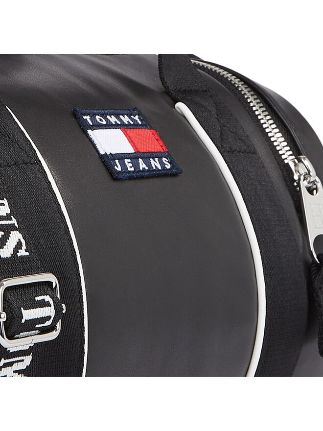 Handtasche Tommy Jeans Tjw Heritage Barrel Bag AW0AW15431 Schwarz  