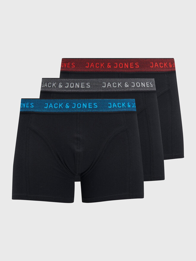 Jack&Jones Jack&Jones Σετ μποξεράκια 3 τμχ Waistband 12127816 Μαύρο