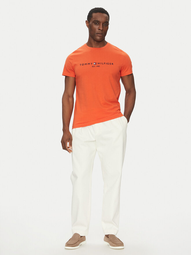 Tommy Hilfiger Tommy Hilfiger T-Shirt Logo MW0MW11797 Orange Slim Fit