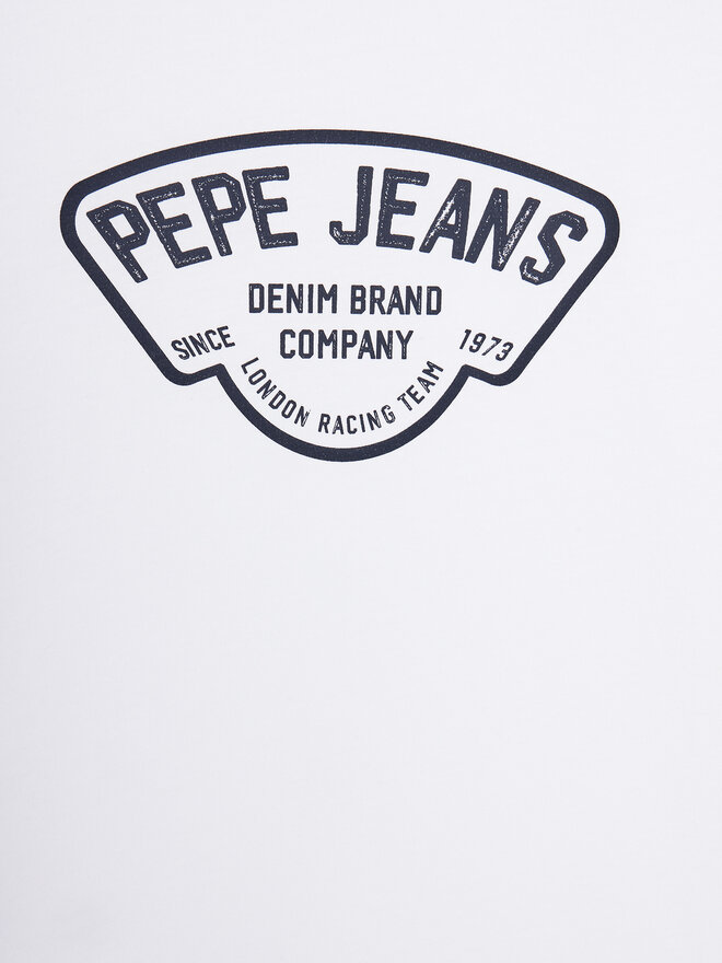 Pepe Jeans Pepe Jeans Póló Regen PB503848 Fehér Regular Fit