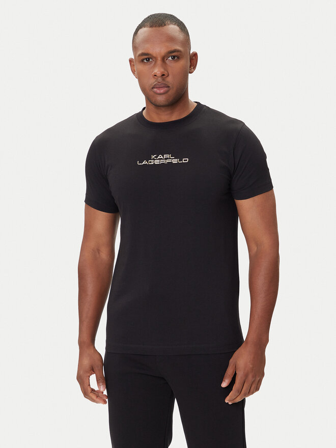 KARL LAGERFELD KARL LAGERFELD Camiseta 755061 554242 Negro Regular Fit