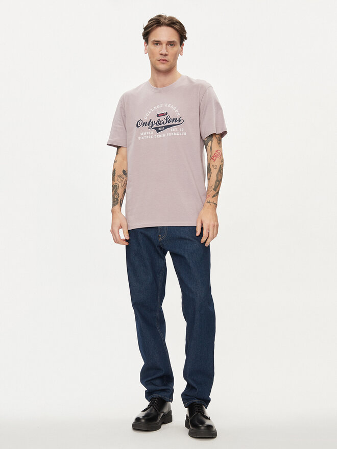 Only & Sons Only & Sons Marškinėliai Lenny 22028593 Violetinė Regular Fit