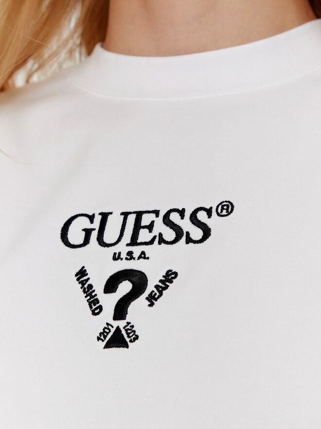 Guess Guess Camiseta V4YI20 KCDH1 Blanco Boxy Fit