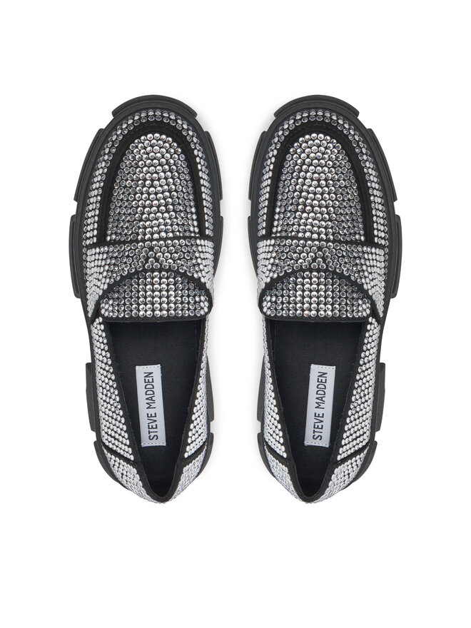 Steve Madden Loafersy Steve Madden Trifecta_R SM11003506 Srebrny