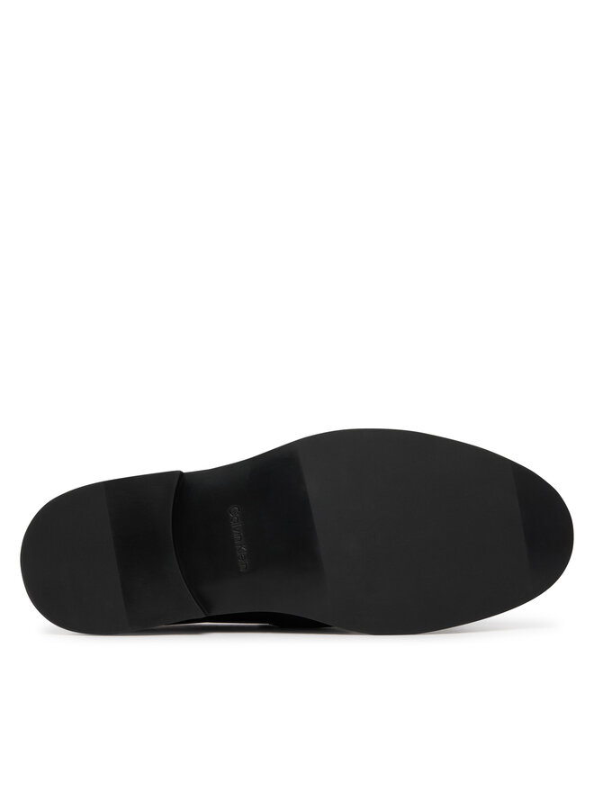 Calvin Klein Halbschuhe Calvin Klein Ess Rubber Loafer Hw Plaq Va Lth HM0HM02177 Schwarz