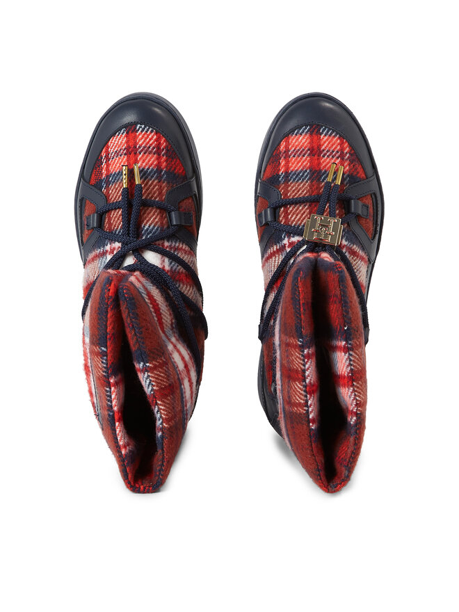 Tommy Hilfiger Μπότες Χιονιού Tommy Hilfiger Tartan Snowboot FW0FW07612 Μπλε