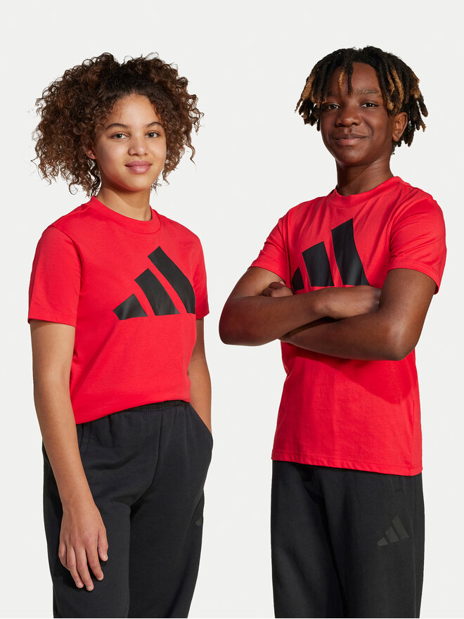 adidas adidas Marškinėliai Essentials JC9664 Raudona Regular Fit