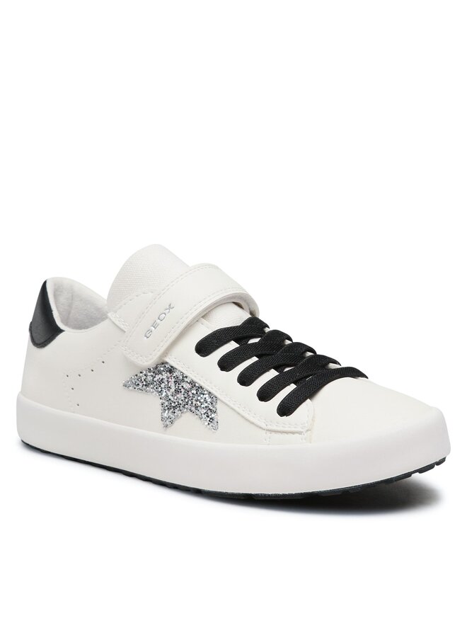 Geox Snīkeri Geox Jr Kilwi Girl J35D5B000BCC0404 D Balts