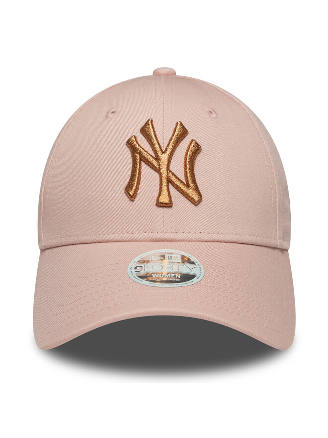 New Era Czapka z daszkiem New Era New York Yankees Metallic 9FORTY 60667375 Różowy