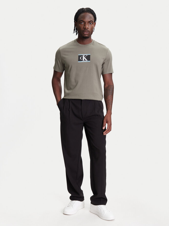 Calvin Klein Calvin Klein Футболка Box Tape Graphic LV04RC854G Зелений Regular Fit