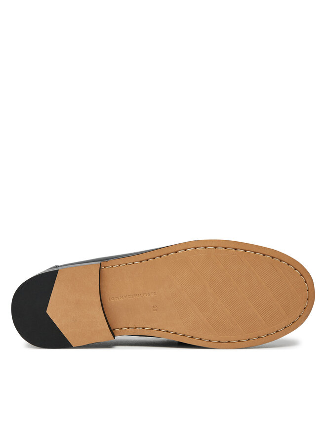 Tommy Hilfiger Mokassins Tommy Hilfiger Soft Leather Horsebit Loafer FW0FW08414 Schwarz