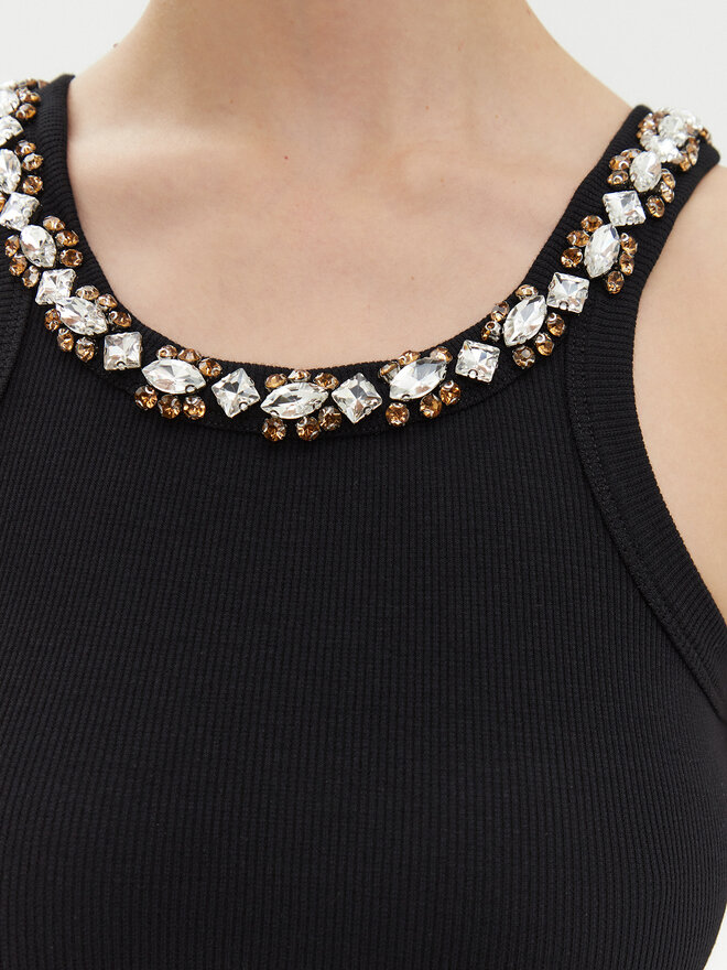 PINKO PINKO Felső 105378 A2P9 Fekete Regular Fit