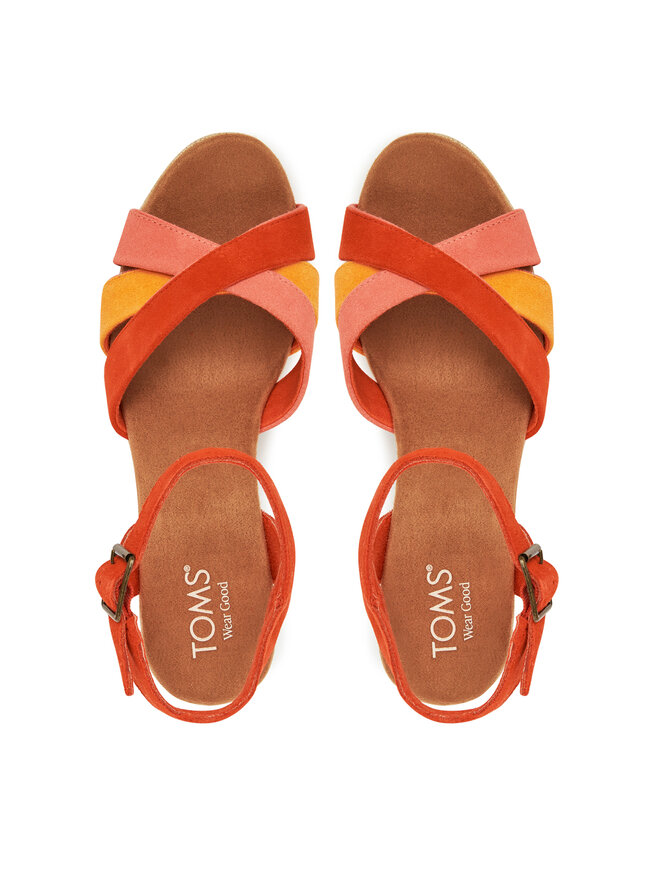 Toms Espadrilky Toms Majorca Strappy 10021951 Červená