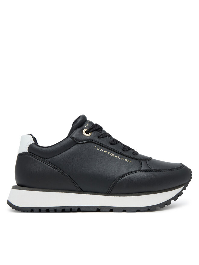 Tommy Hilfiger Сникърси Tommy Hilfiger Low Cut Lace-Up T3A9-33996-1355X Черен