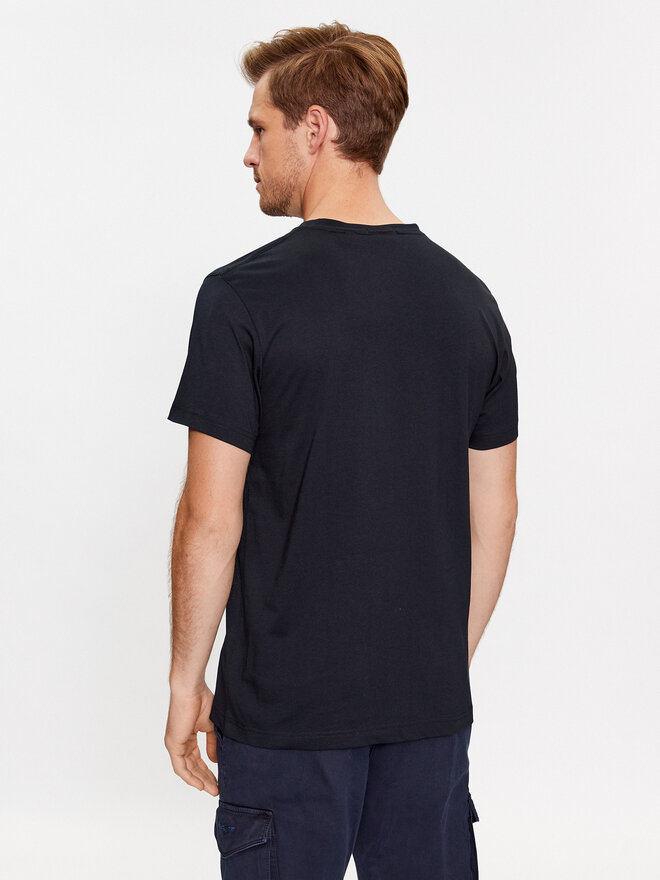 Gant Gant Marškinėliai Shield 2003185 Juoda Slim Fit