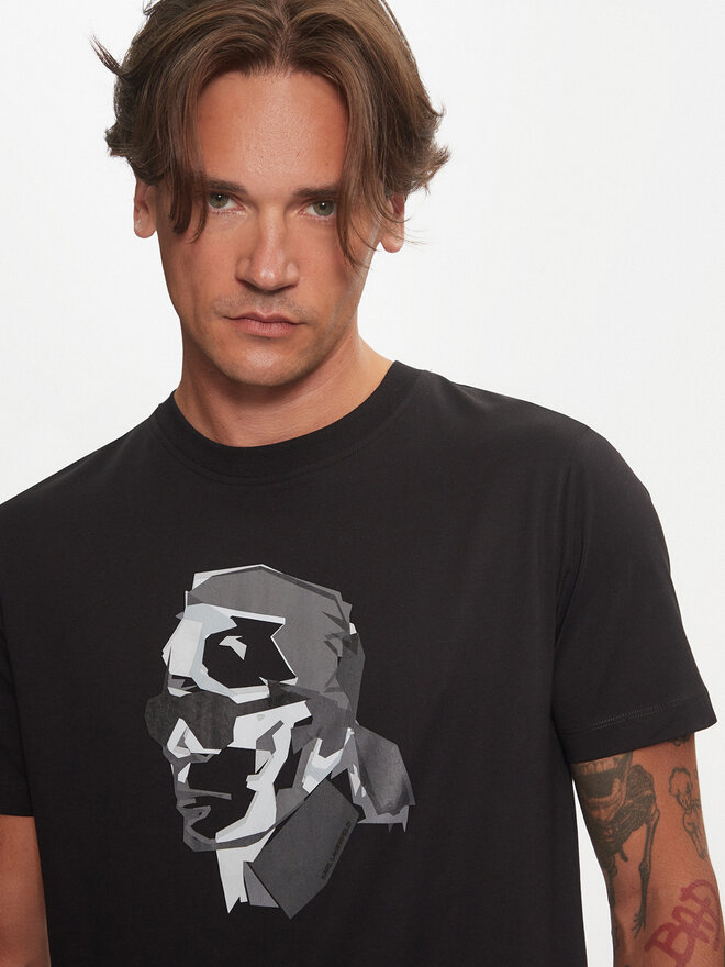 KARL LAGERFELD KARL LAGERFELD Camiseta 755060 544242 Negro Regular Fit