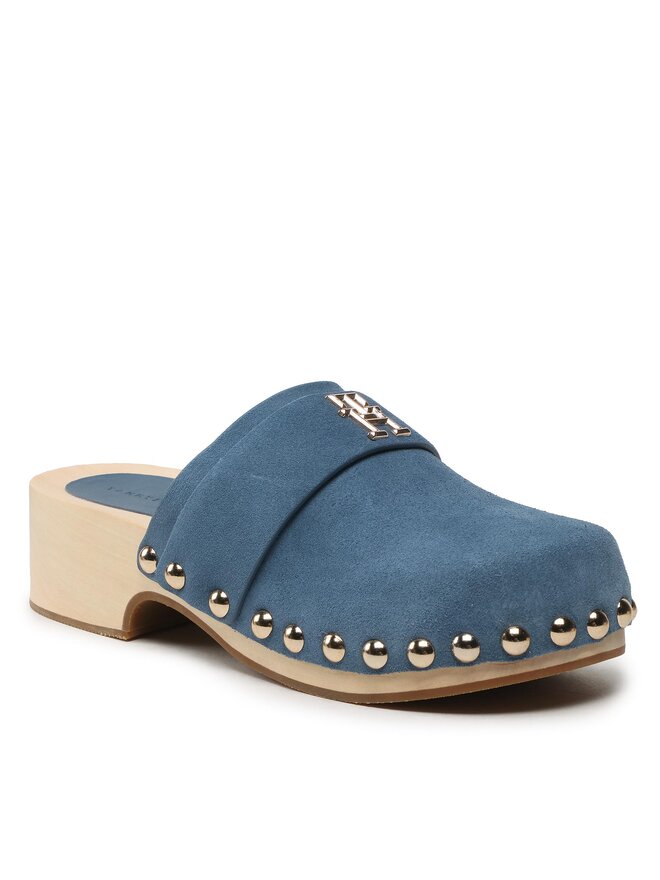 Tommy Hilfiger Clogs Tommy Hilfiger Th Clog Suede FW0FW07171 Blau