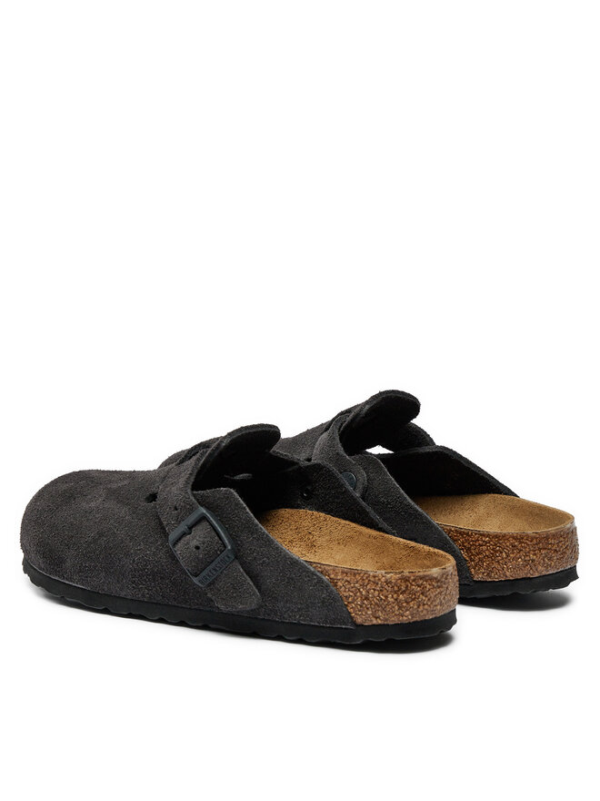 Birkenstock Klapki Birkenstock Boston zamsz 1028552 Szary