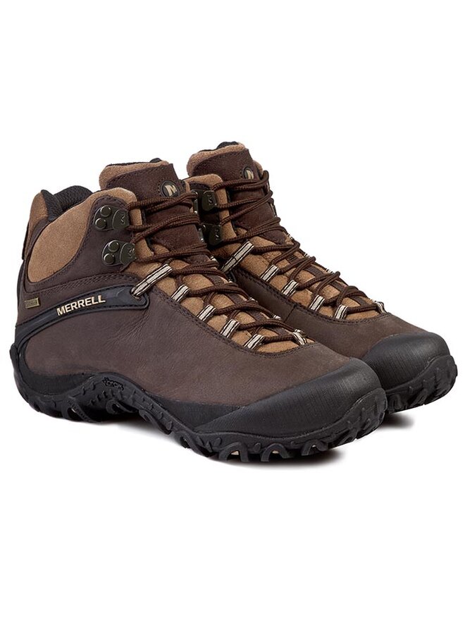 Trekkingschuhe Merrell Chameleon 4 Mid Waterproof J15035 Braun eschuhe