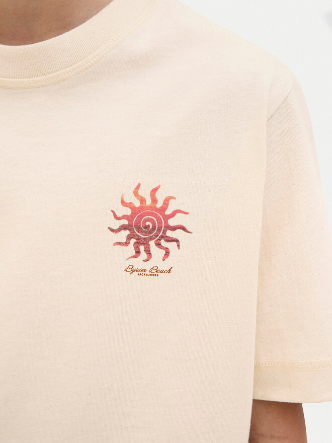 Jack&Jones Junior Jack&Jones Junior T-Shirt Canggu 12278649 Μπεζ Relaxed Fit