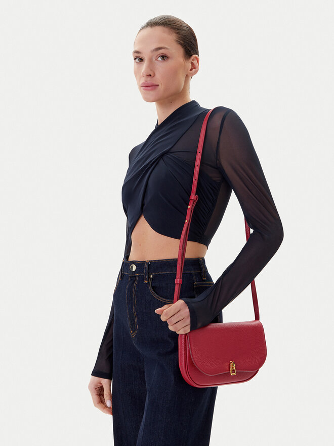 Coccinelle Handtasche Coccinelle E5 MQF 55 01 01 Dunkelrot