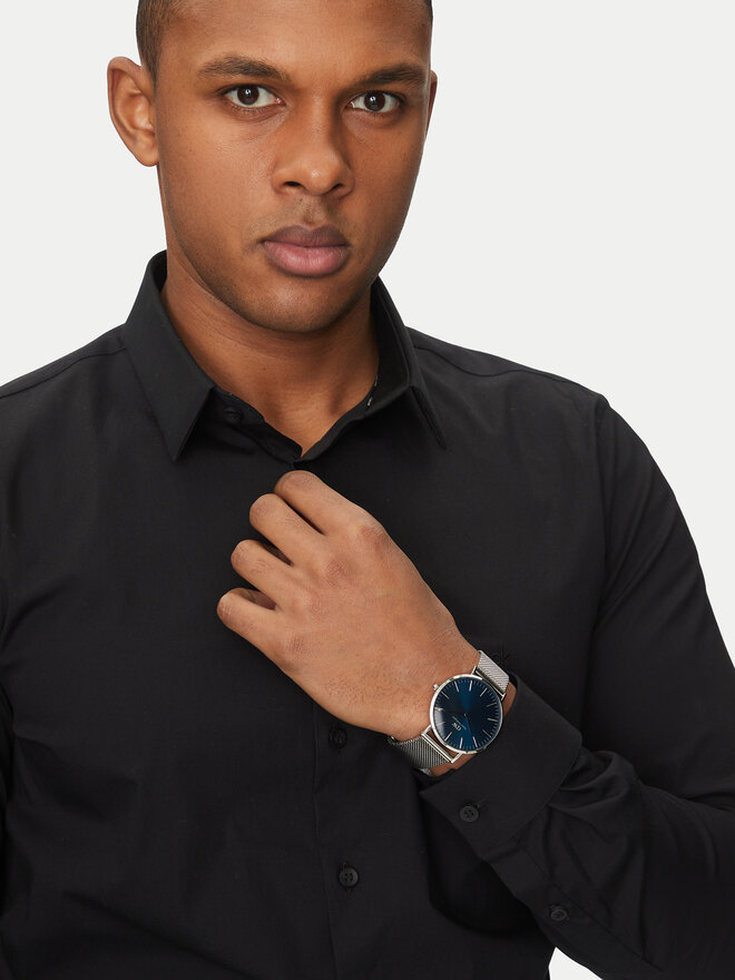 Daniel Wellington Hodinky Daniel Wellington Classic Mesh DW00100628 Tmavomodrá
