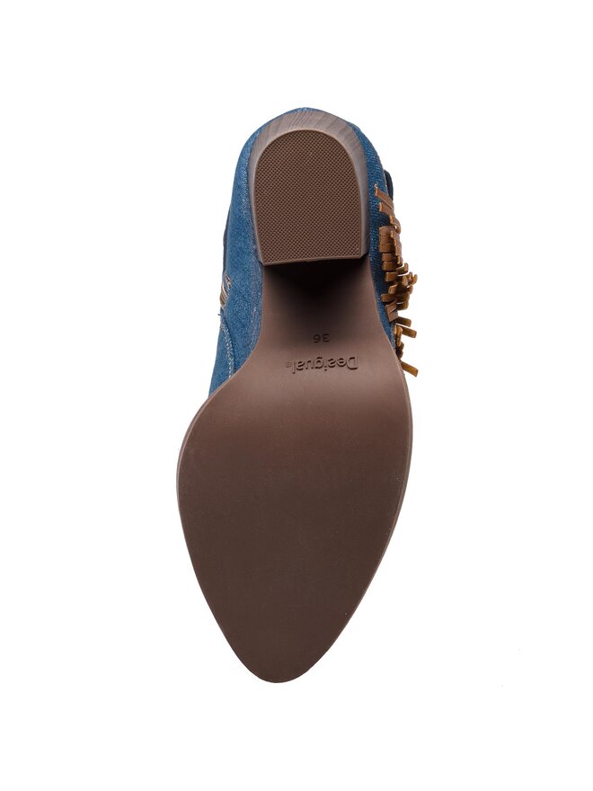 Desigual Ботильйони Desigual Shoes Folk Exotic Denim 18WSTD02 Cиній