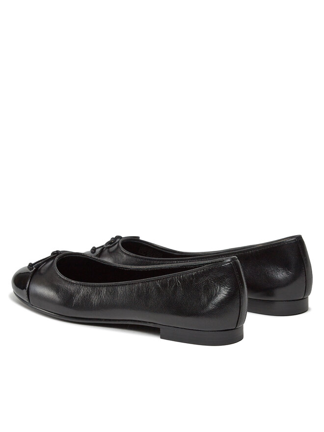 Tory Burch Baleriny Tory Burch Cap-Toe Ballet 154511 Czarny