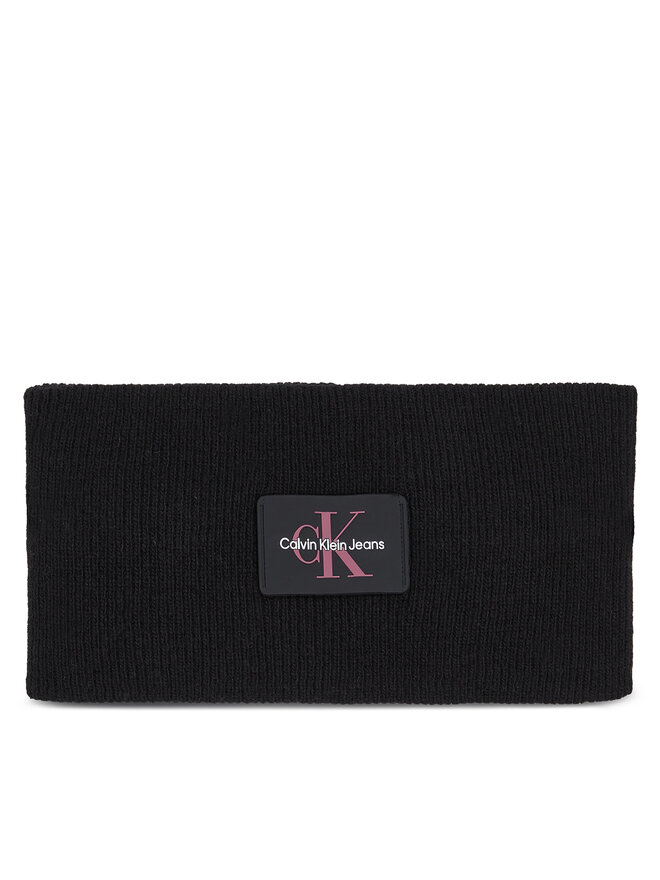 Calvin Klein Jeans Opaska materiałowa Calvin Klein Jeans Monologo Rubber Headband K60K611258 Czarny