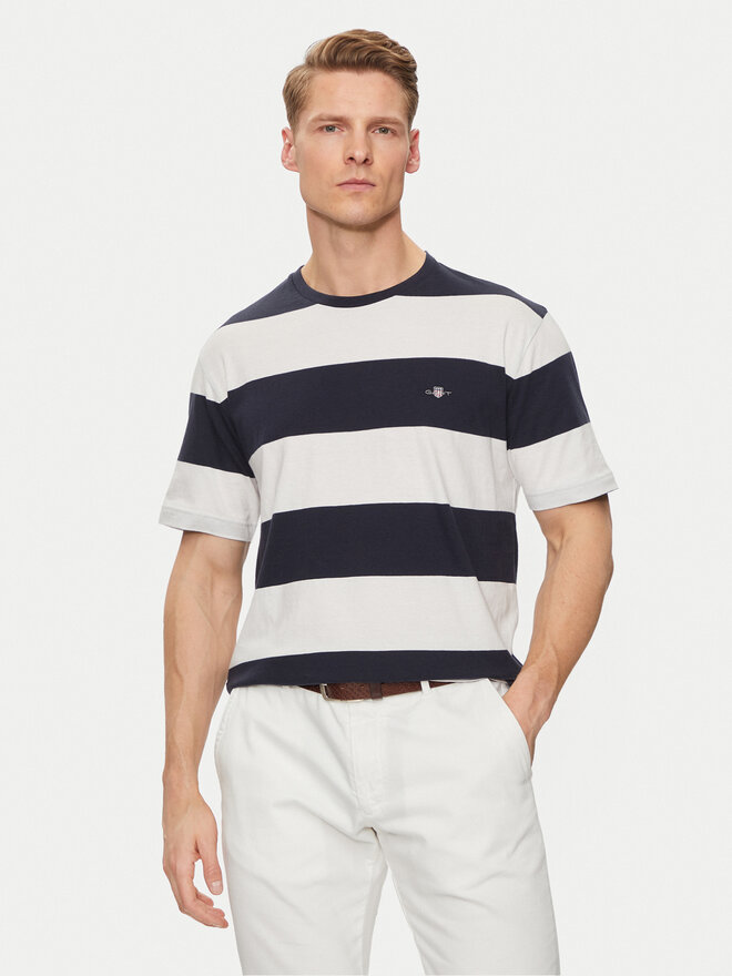 Gant Gant Marškinėliai 2003203 Écru Regular Fit