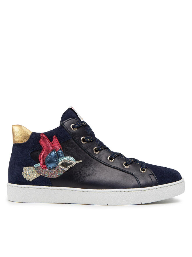 Pom d'Api Sneakersy Pom d'Api Top Colibri N1UAAT0401 S Tmavomodrá
