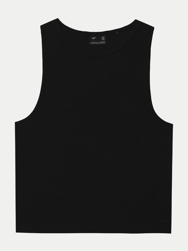4F 4F Τοπ 4FWSS24TSLEF066 Μαύρο Slim Fit