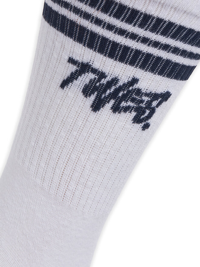 Jack&Jones Zestaw 3 par wysokich skarpet męskich Jack&Jones Jactwes 12268711 Biały