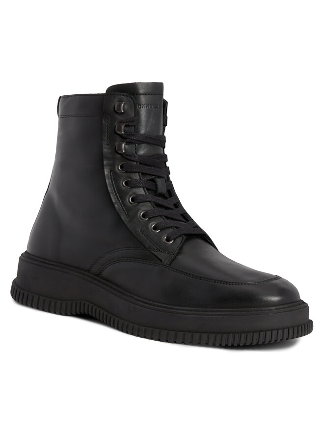 Tommy Hilfiger Stivali Tommy Hilfiger Th Everyday Class Termo Lth Boot FM0FM04658 Nero