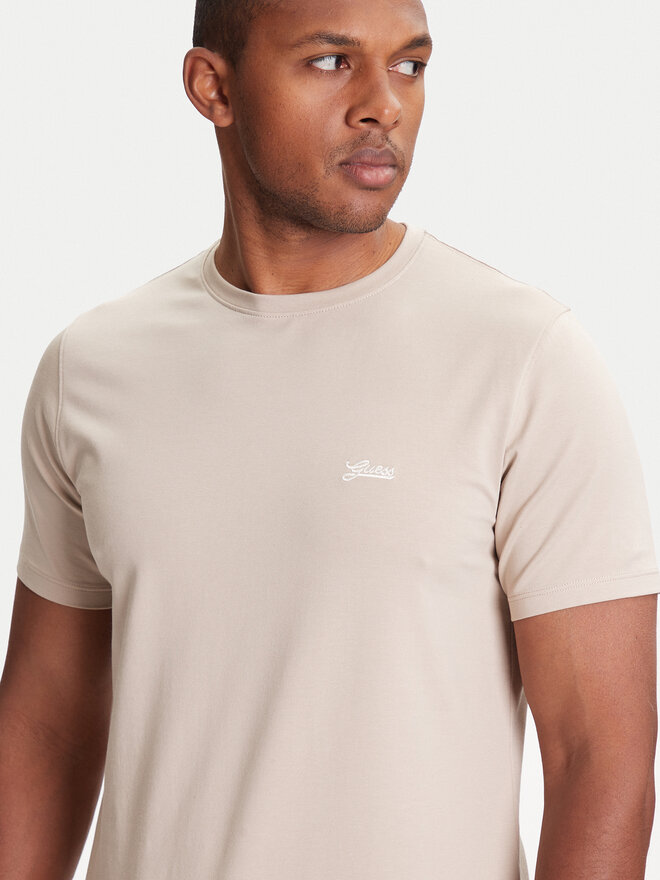 Guess Guess Футболка M4GI70 KC9X0 Бежевий Slim Fit
