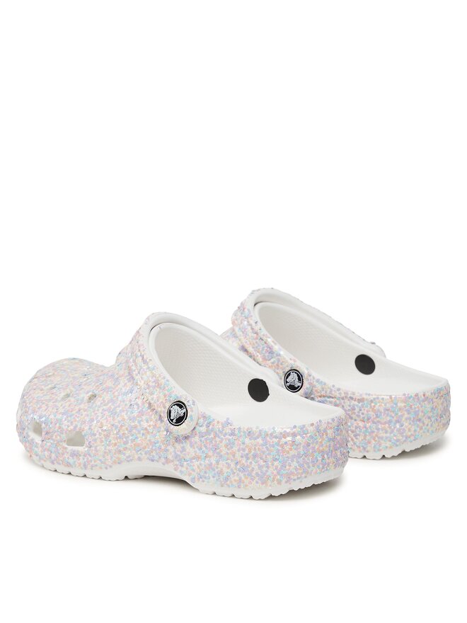 Crocs Шльопанці Crocs Crocs Classic Glitter Clog 205942 Білий